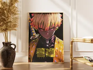 Zenitsu Agatsuma Wall Art – Kimetsu no Yaiba Anime Poster