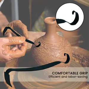 Ceramic Clay Trimming Tool Metal Craft Supplies, Precision Cutting Instrument for Pottery Modeling, Essential Artisan Accessory