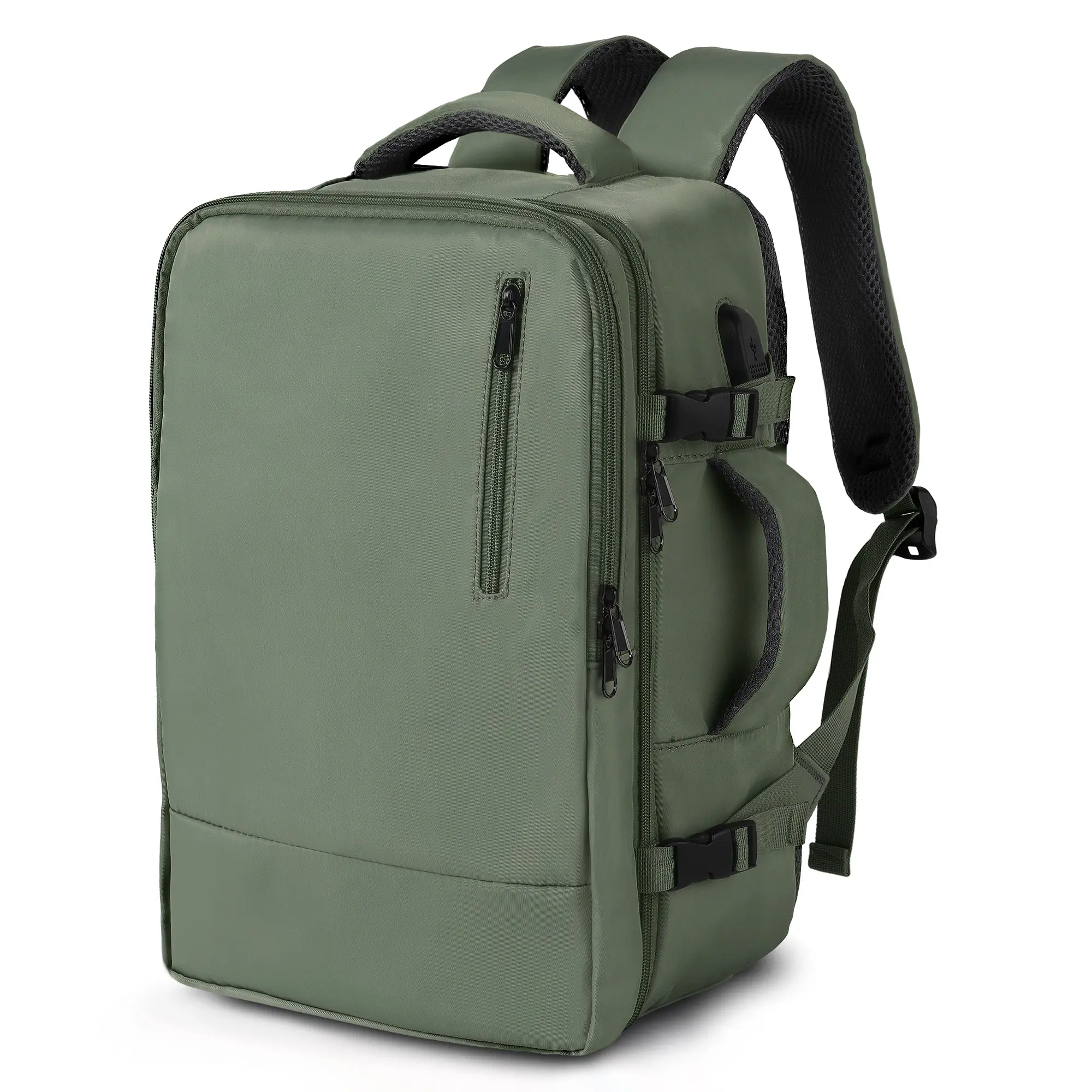 TANTOMI Sturdy Anti-Theft Travel Laptop Backpack for Adults - Water-Resistant Slim Business Bag with Adjustable Shoulder Strap, Fits 15.6in Notebook, College Personal Item Gift