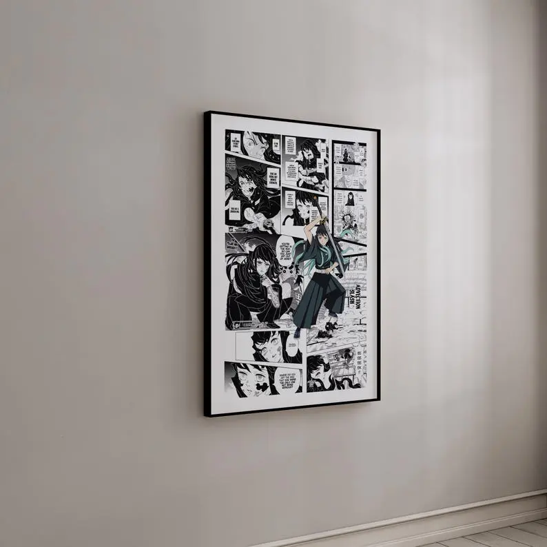 Manga Poster - Muichiro Tokito - Curated Manga Panels - Poster Print