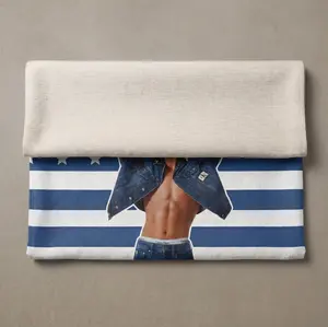 Jungkook American Flag Tapestry, Kpop Inspired Wall Art, Aesthetic Dorm Room Decor, Bedroom Wall Hanging, Army Fan Gift