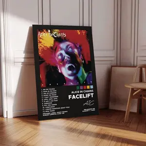 2 Color Options - Alice In Chains - Facelift Album Poster / Album Cover Poster / Music Gift / Music Wall Decor / Album Art / Decor Home