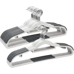 Non-slip Clothes Hanger, 10pcs/set Durable Clothes Hanger, Clothes Organizer for Home Closet Dormitory Travel