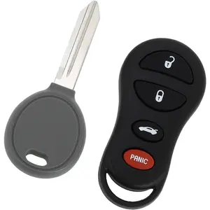 315MHz GQ43VT9T Keyless Entry Remote Ignition Transponder Key Fob for Dodge Neon 2000-2005 for Chrysler Intrepid 1998-2000 64 Chip 4 Button Fashion Design