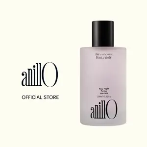 anillO Rosy Night Vegan Parfum Hair Mist - Official Product Perfume Long-Lasting Floral Musky Scented with Damask Rose Extract, Rosehip Oil and Peptide Complex for All Hair Type, Free of Silicone & Parabens 3.38 fl oz