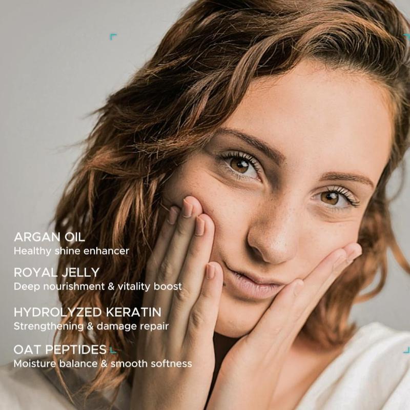 Aomimegel Simple Clean Hair Mask with Collagen & ArganOil - Gentle Deep Conditioning Treatment for Hair & ScalpCare hair collagen hair mask shampoo Silicone-Free KeratinAnti-Frizz Alcohol-Free Nourishing Moisturizing/ Hydration