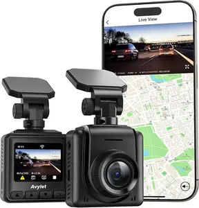 Dash Cam K, WiFi Dashcams with APP, External GPS, .'' IPS Screen, Front Dash Camera for Cars, Mini Car Camera, WDR Night Vision, H Parking Monitor, Loop Recording, GSensor