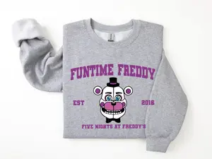 Funtime Freddy Est 2016 Sweatshirt, Five Nights at Freddy's hoodie, Villain Five Nights at Freddys Vintage Shirt, Horror Nights, Retro Horror Nights