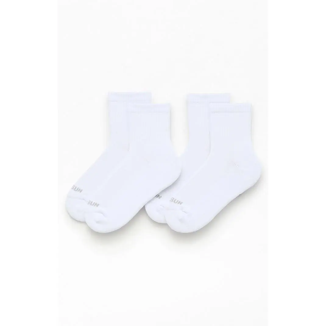 Pacsun Women's 2 Pack Quarter Crew Socks