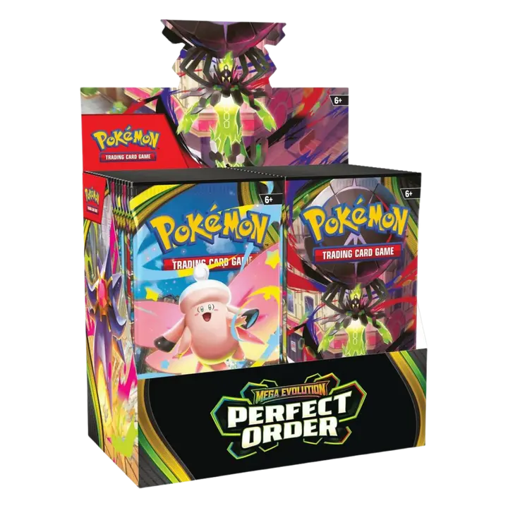 Pokemon Mega Evolution Perfect Order English Sealed Booster Box - Collectible Non-Sports Trading Card Box
