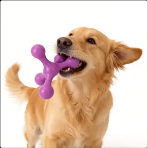 Food Grade Silicone Dog Toy - Durable, Bite-Resistant Pet Accessory for Aggressive Chewers