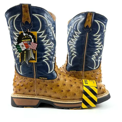830 Orix Embossed Steel Toe Patron Work Boot Cowhide