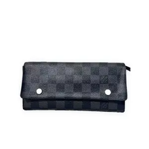 Pre-owned Louis Vuitton Damier Graphite coated canvas Small Leather Goods Sarah Wallet black/grey checkerboard Very Good S014260405311