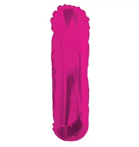 Hot Pink Letter I Foil Balloon - 14" Mini Alphabet Balloon for Party Decor