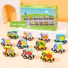 Ava Lalagaga 11-Piece Eco-Friendly Child-Safe Wooden Magnetic Animal Train Set, Unisex Montessori Toddler Toy, Smooth Edges, Sturdy for Daily Play, Magnetic Snap-and-Play, Ride-On Car Accessory, Daily Toys, Birthday Gifts