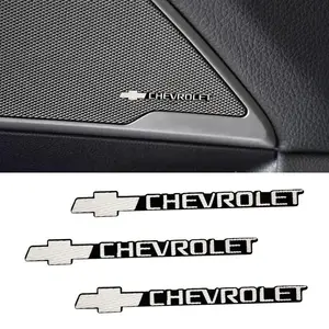 2/4/8Pcs For Chevrolet Colorado Cruze Captiva Sonic Spark Onix Malibu 3D Aluminum Emblem Badge Sticker Decal Car Decals Accessories