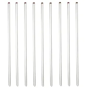 9 Pcs Glass Stir Sticks Stirring Rod 12" Long 1/4'' Diameter with Both Round Ends