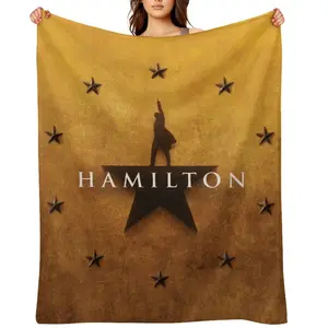 Hamilton Soft Cozy  Pattern Flannel Blanket Versatile, and Warm for Nap Office School Retro Home Picnic Travel and Gift BlanketsD910-530