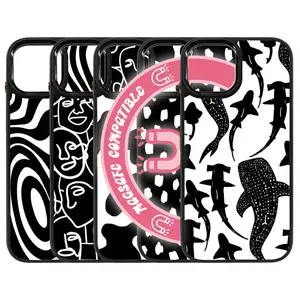 abbyrose Black & White iPhone Case with magnet Collection