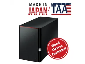 BUFFALO LinkStation SoHo 220 2-Bay Personal Cloud Office NAS 8TB (2x4TB) with Hard Drives Included