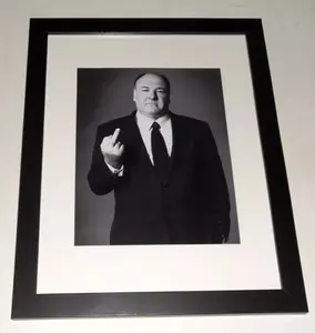 Large Framed James Gandolfini Tony Soprano Flick Off poster  Anime Posters (NO FRAME) Decor Photo