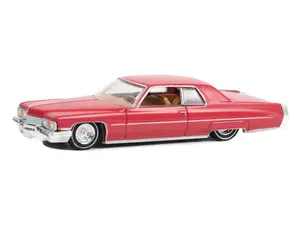 1973 Cadillac Coupe deVille - Custom Maroon (California Lowriders Series 3) Diecast 1:64 Scale Model - Greenlight 63040E