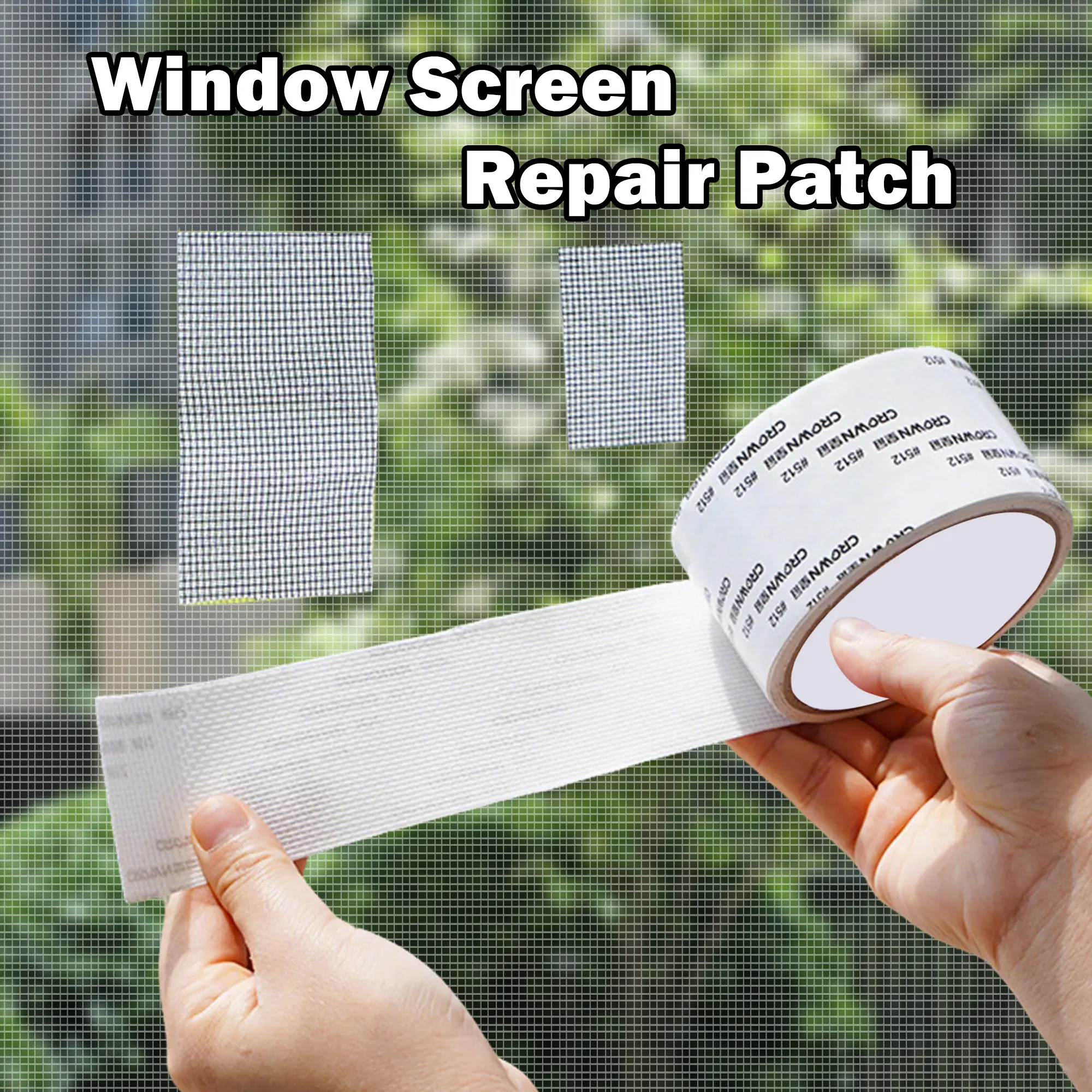 1 Count Super Adhesive Screen Repair Tape, Versatile Repair Tape for Mesh Screens, Camping Tarps, Patio Doors and Pool Screens
