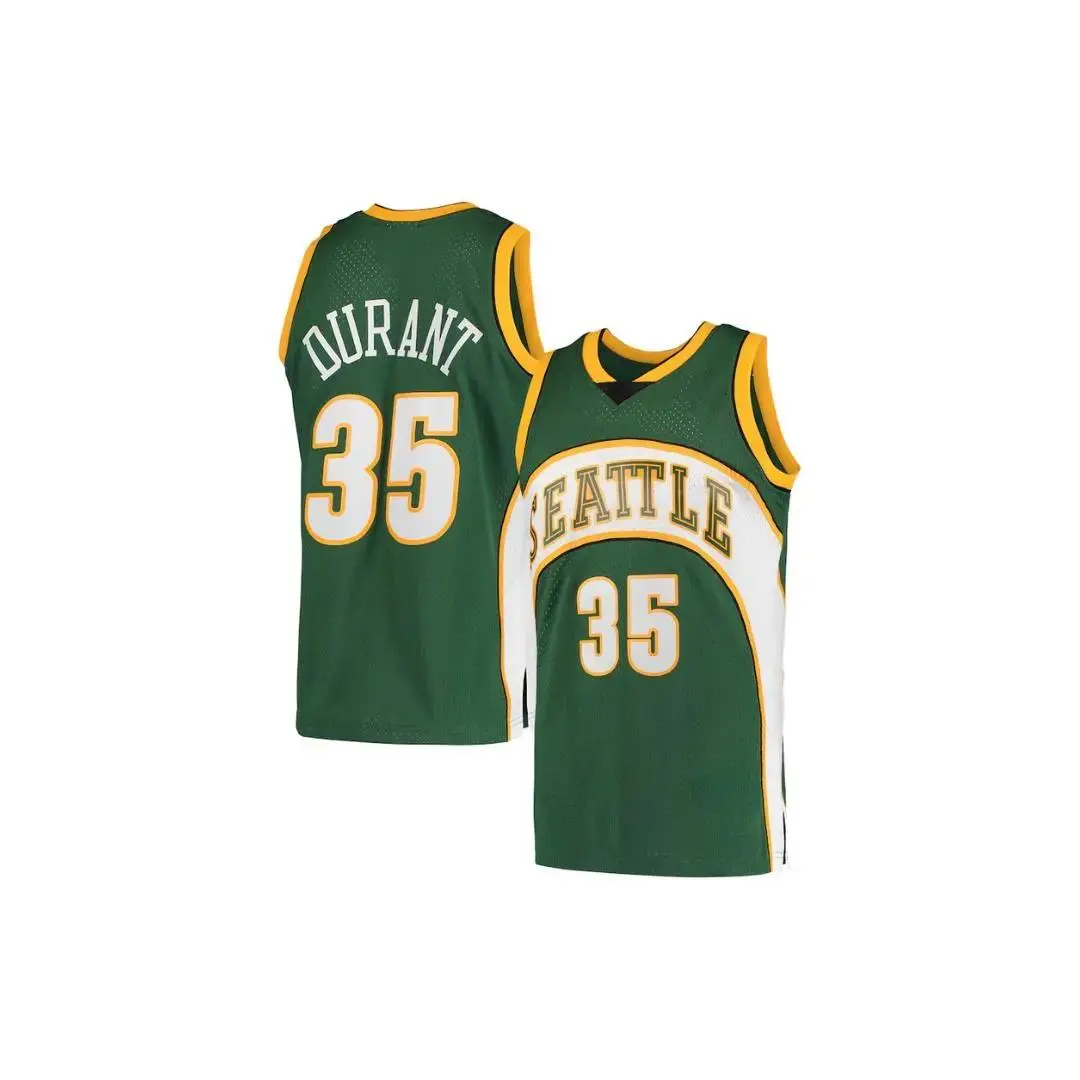 Durant #35 Seattle Basketball Jersey, Men's Pro Style Sleeveless Hoop Fan Shirt, Breathable Athletic Sportswear, Basketball Game Day Apparel, Streetwear Gift for Basketball Fans & Collectors