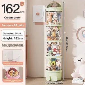 Miniature Figure Display Box Storage Box, Transparent Storage Rack for Small Collectibles and Plush Characters with Stackable Design