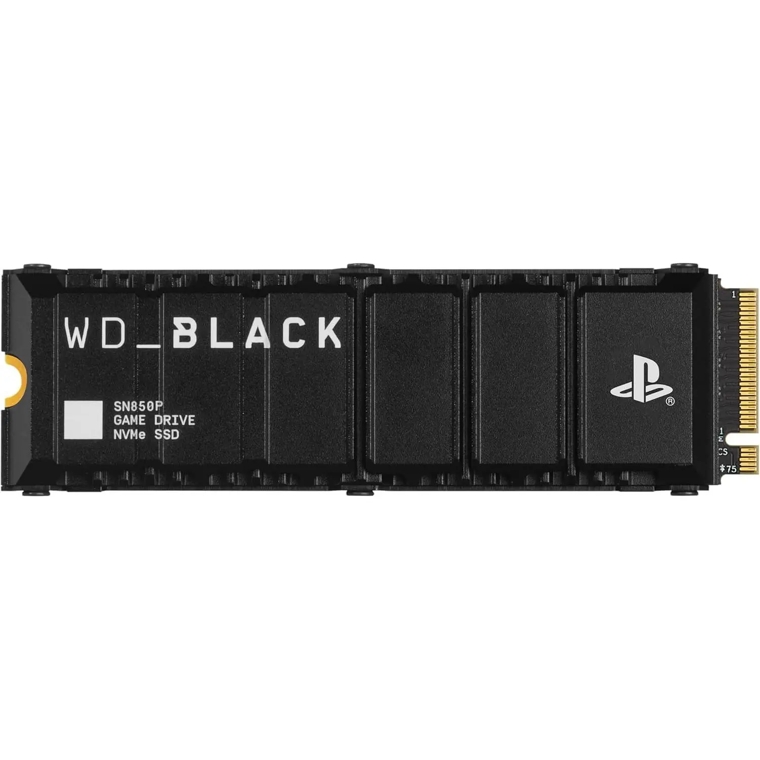 Western Digital WD_BLACK 2TB SN850P NVMe SSD with Heatsink M.2 Internal Solid State Drive for PS5 - WDBBYV0020BNC-WRSN