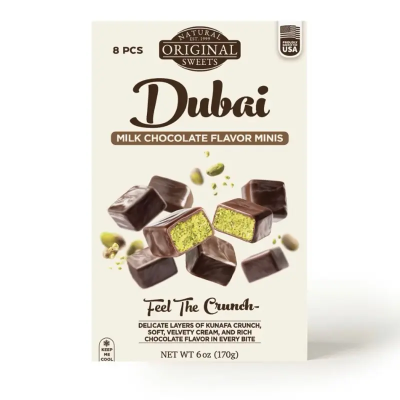 Dubai Milk Chocolate Flavor Minis - 8 pcs, 6 oz (170g)
