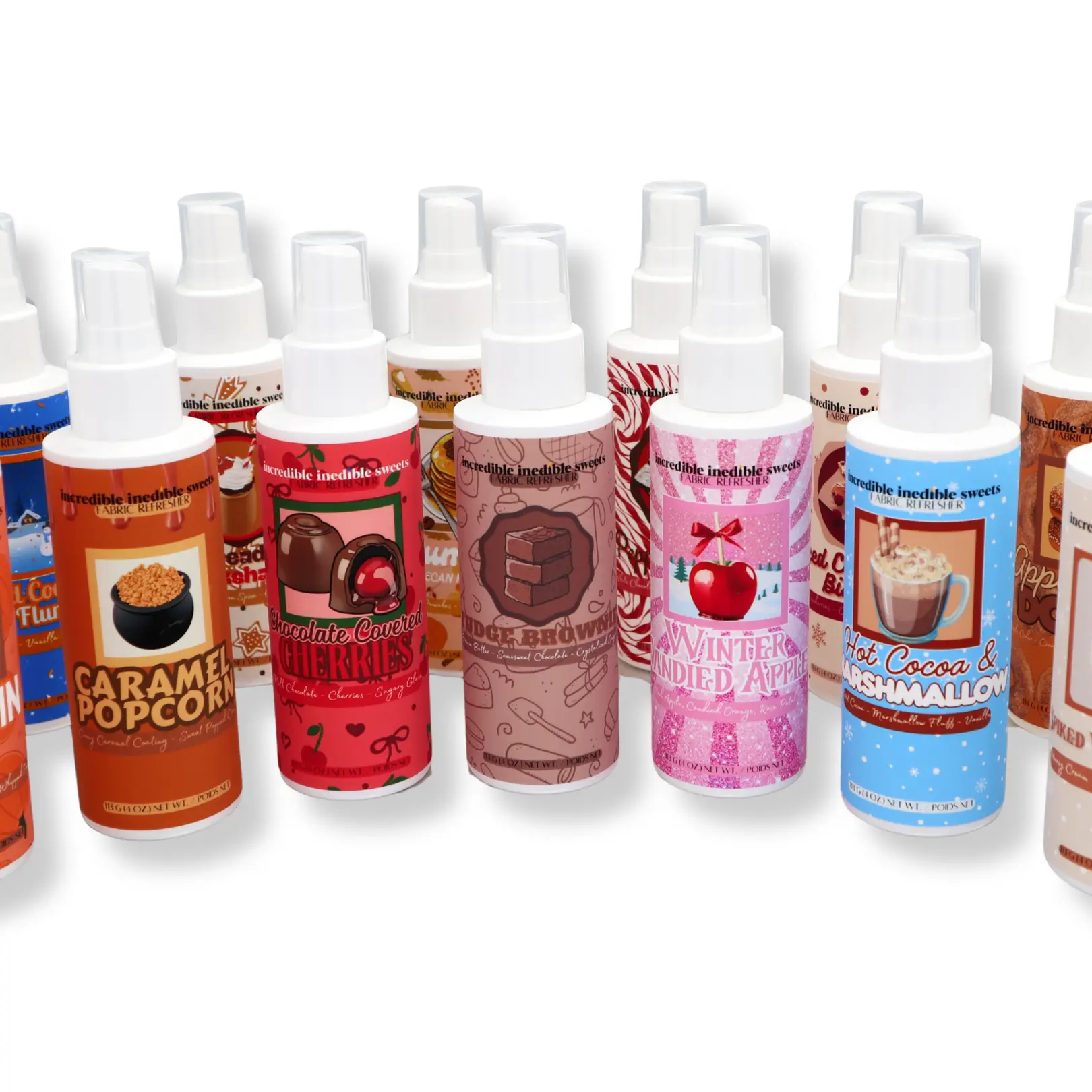 Mini Fabric Refresher 4 Oz. - Dessert Scented Premium Fabric Refresher & Linen Spray - Travel Size Gourmand Fabric Refresher 4 Oz. Bottle