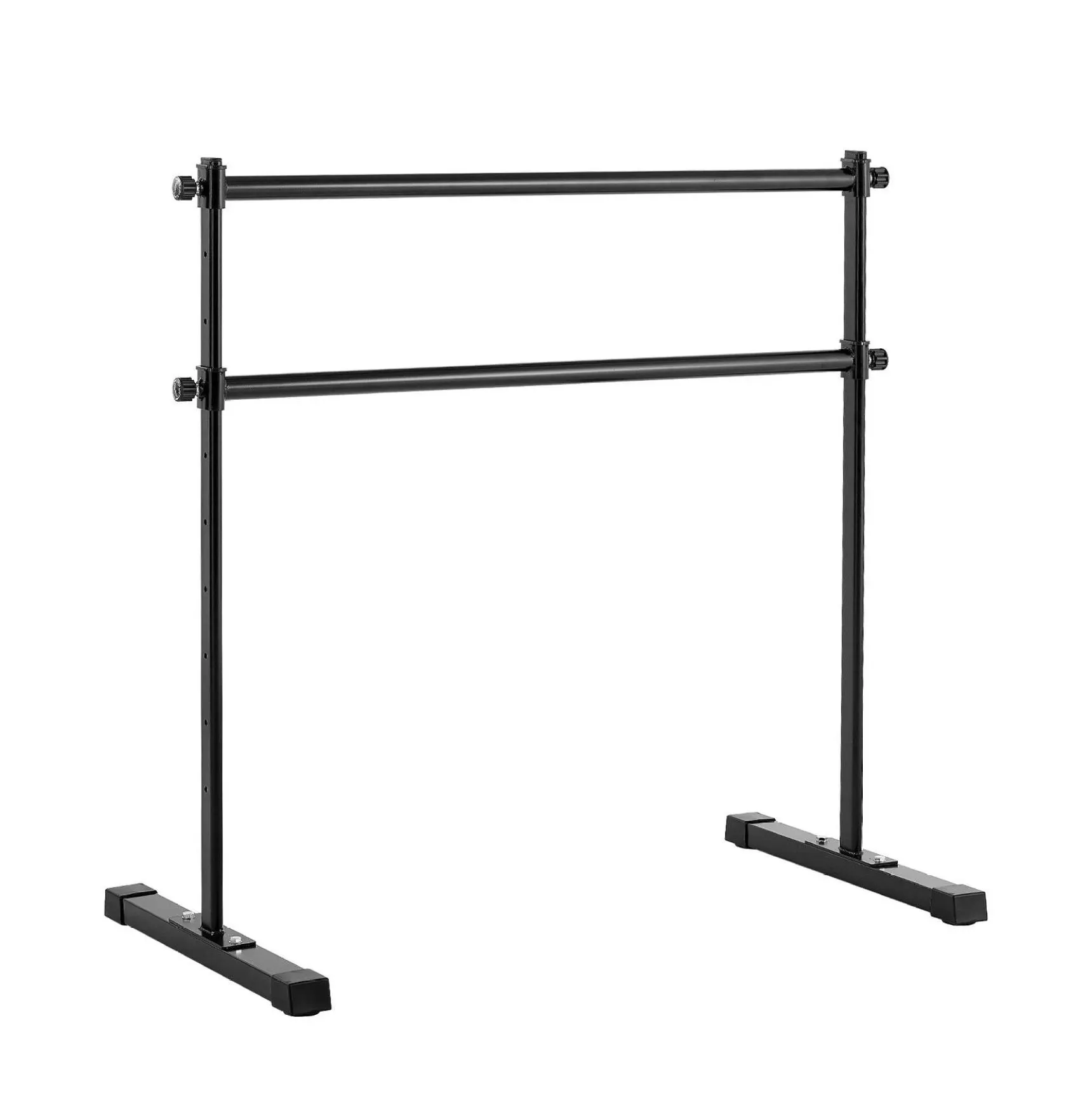 Ballet Barre - 4ft Double Barre for Home, Portable Adjustable Dance Bar for Pilates, Stretching, Workout - Fitness Studio Equipment for Adults & Teens 4 ft Iron Crossbar