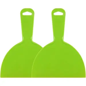 Putty Scraper 6" Plastic Flexible Putty  Disposable Spreader for Taping Drywall Wall Painting Green 2 count