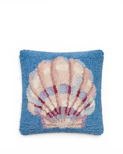 Coastal Scallop Hook Pillow