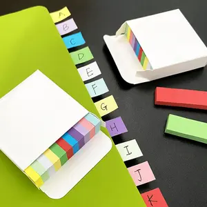 Mini Colorful Sticky Note Set, 550pcs/box Portable Self Adhesive Index Sticky Note, Sticky Memo Pad for Students Office Home, Office Supplies, Removable Dividers Tabs