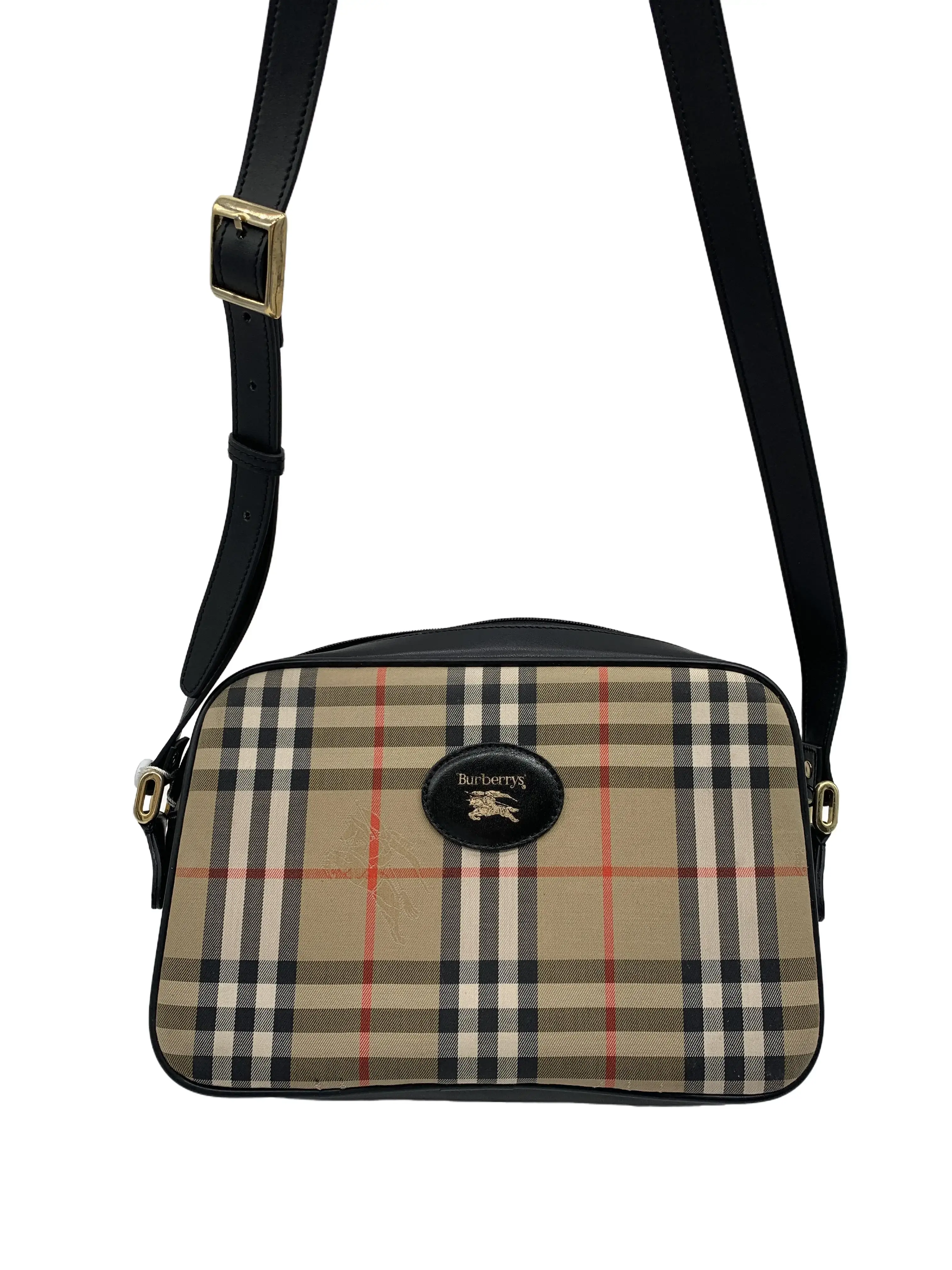 Pre-owned BURBERRY Classic Check Camera Crossbody Bag/WJ07608074/8074