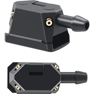 2 count  Windshield Washer Nozzle Arm Mounted Jets Nozzles 4-Way 9mm.