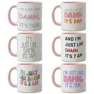 [Sale Up To 30%] Damn It's 7am Coffee Mug - Super Cute Ceramic Mug For TS Fans, Perfect Birthday Gift For Bestie, Mom, Wife & Pop Culture Lovers Drinkware