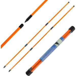 Golf Alignment Sticks 48" Collapsible Alignment Rods Golf  Aid for Aiming, Putting, Swing Trainer, Golf  Stick 2 Pack with Clear Tube Case