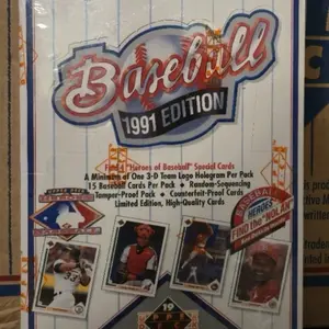 Upper Deck Baseball 1991 Edition - Heroes of Baseball Special Cards, 3-D Team Logo Hologram, 15 Cards Per Pack, Limited Edition