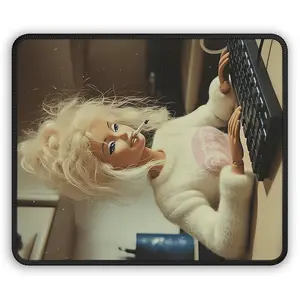 WAH GTFO Funny Doll Face Mouse Pad