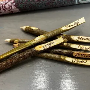 Hand-whittled Garden Marker, Label, Stake
