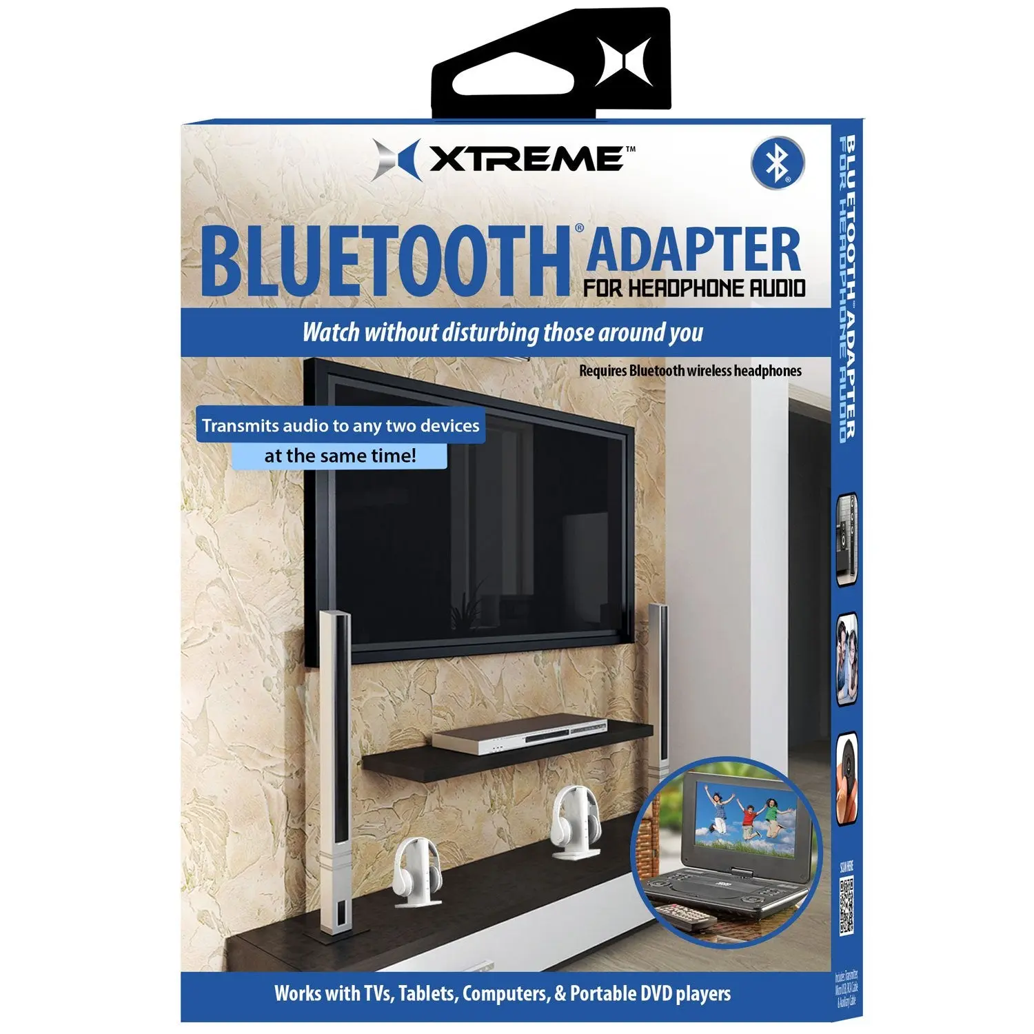 Xtreme Bluetooth Audio Adapter for Headphone Audio - XBA9-1009-BLK
