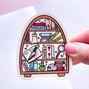 Mystery Bookcase Vinyl Die Cut Sticker