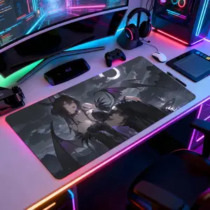 A-Albedo Mouse Pad Mousepad Large Gaming LockEdge Thickened Computer Keyboard Table Desk Mat Anime Mousepad