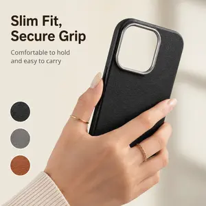 Luxury Matte Leather Phone Case For iPhone 17Air 17 11 12 13 14 15 16 Pro Max Plus XS Max XR Soft Protection Shockproof Silicone Cover Smartphone Bumper Protector