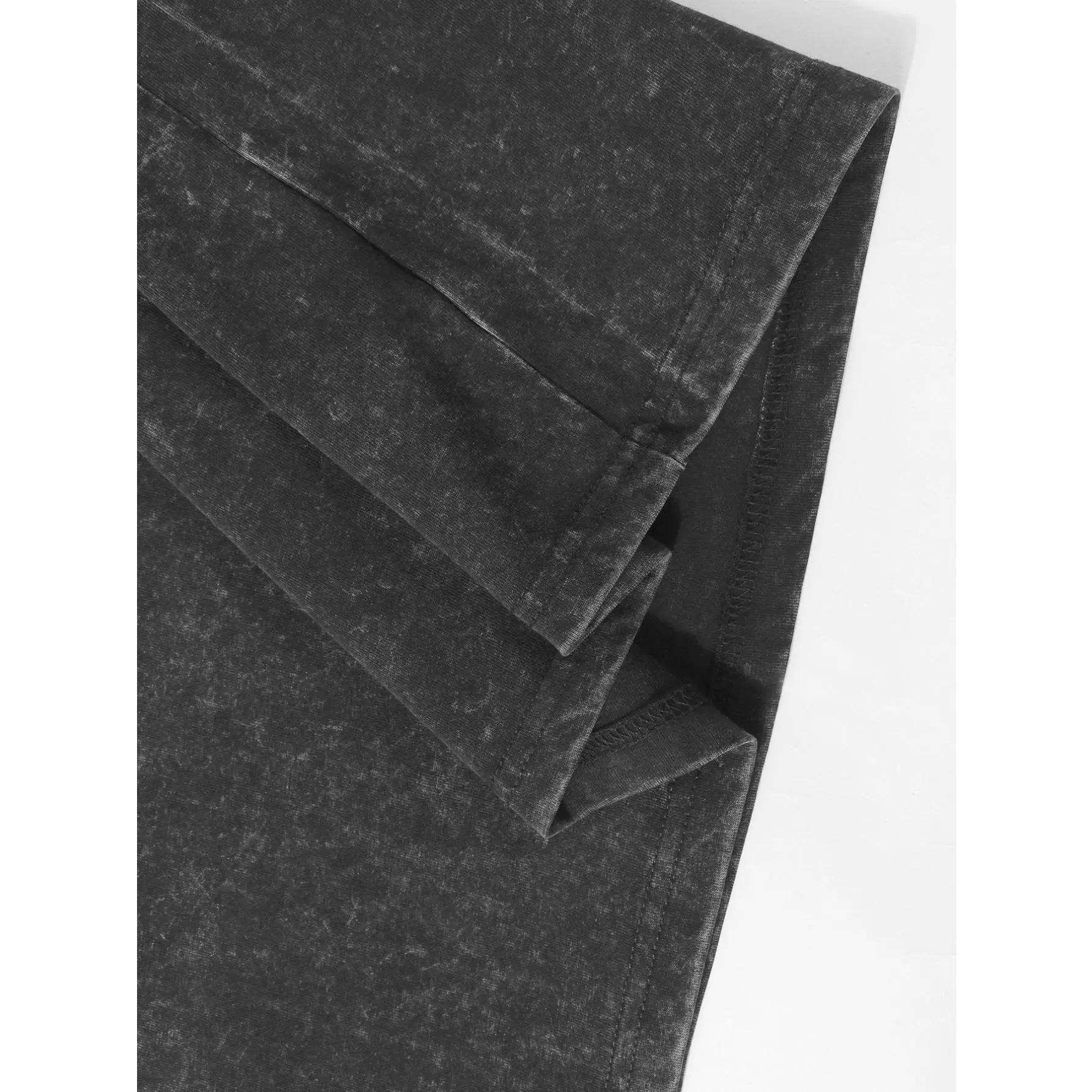 3Pcs Acid Wash T-shirts Unisex Oversized Half Short Sleeves Casual Loose Solid Streetwear Tops,Lady T-shirt Baggy Retro Street T-Shirts,Loose Fit funny cat graphic worm women