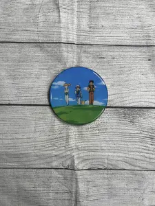 Glossy Epoxy Resin Wooden Coasters - Ash, Misty, and Brock Designs - Kitchen Tableware Accessories