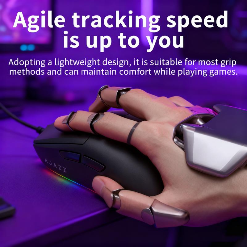 [New Year Sale]AJAZZ AJ139 V2 MC Tri-Mode Connected Mouse, PAW3311 Sensor, 1000hz Return Rate, 500mAh Battery Lasting Life